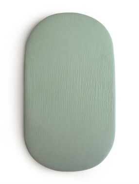 New Mushie Roman Green Bassinet Sheet